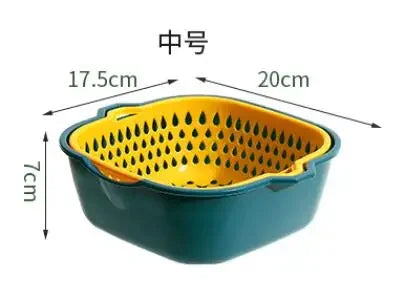 Reusable Kitchen Sink Vegetable drainer Fruit basket For fruit washing Plastic basin vegetable washing basin drain basket Basin