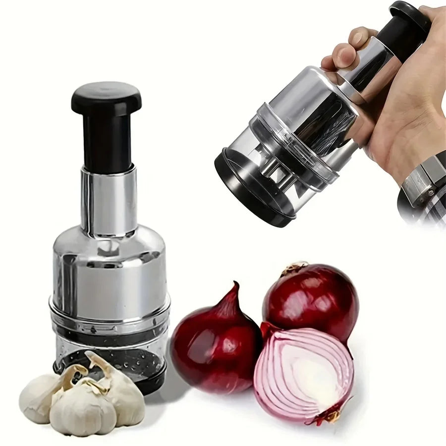 Stainless Steel Garlic Press Crusher Manual Garlic Mincer Chopping Garlic Tools Fruit Vegetable Slicer Tools Kitchen Accessories