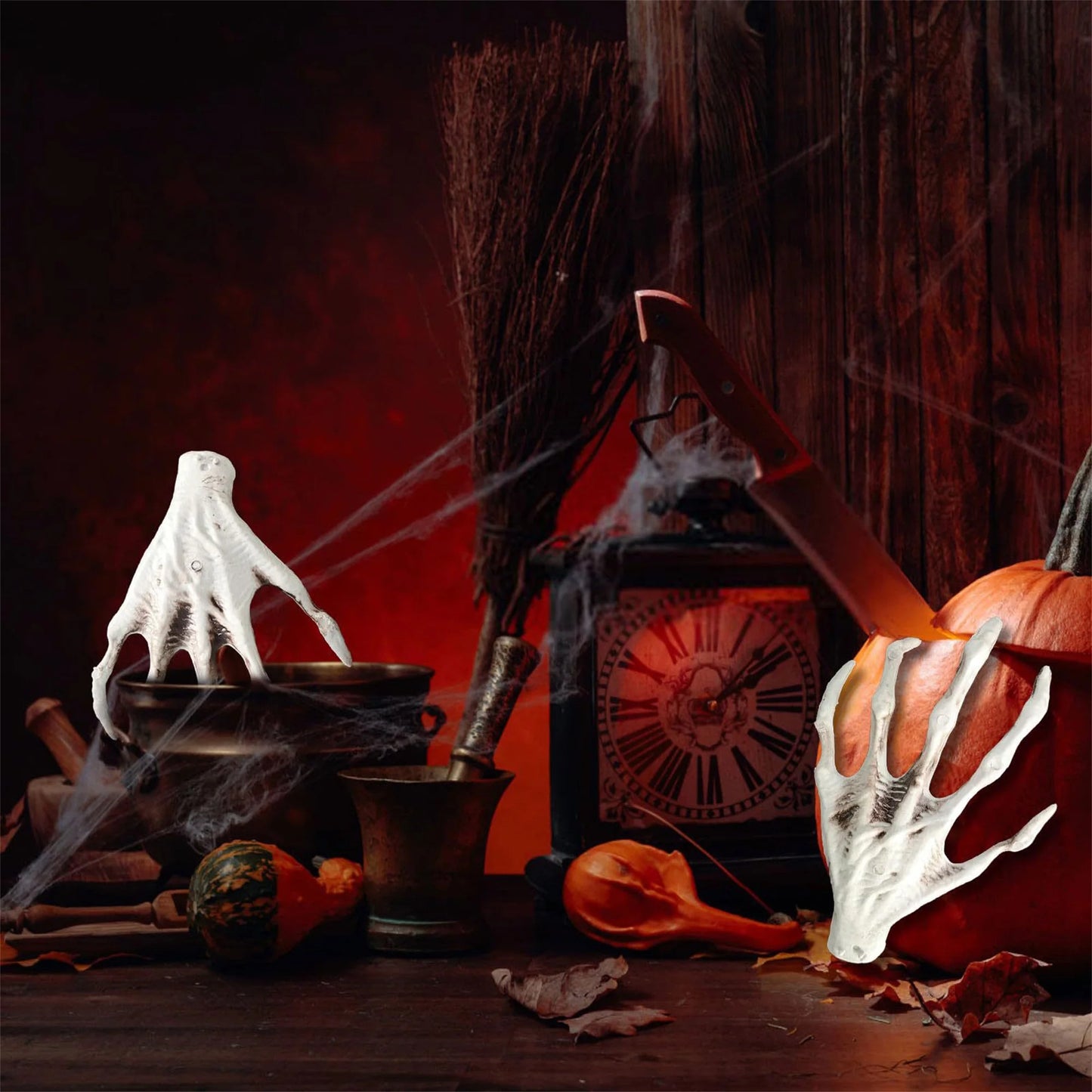 Creepy Zombie Feet Realistic Fake Severed Monster Feet Body Parts Halloween Haunted House Decorations