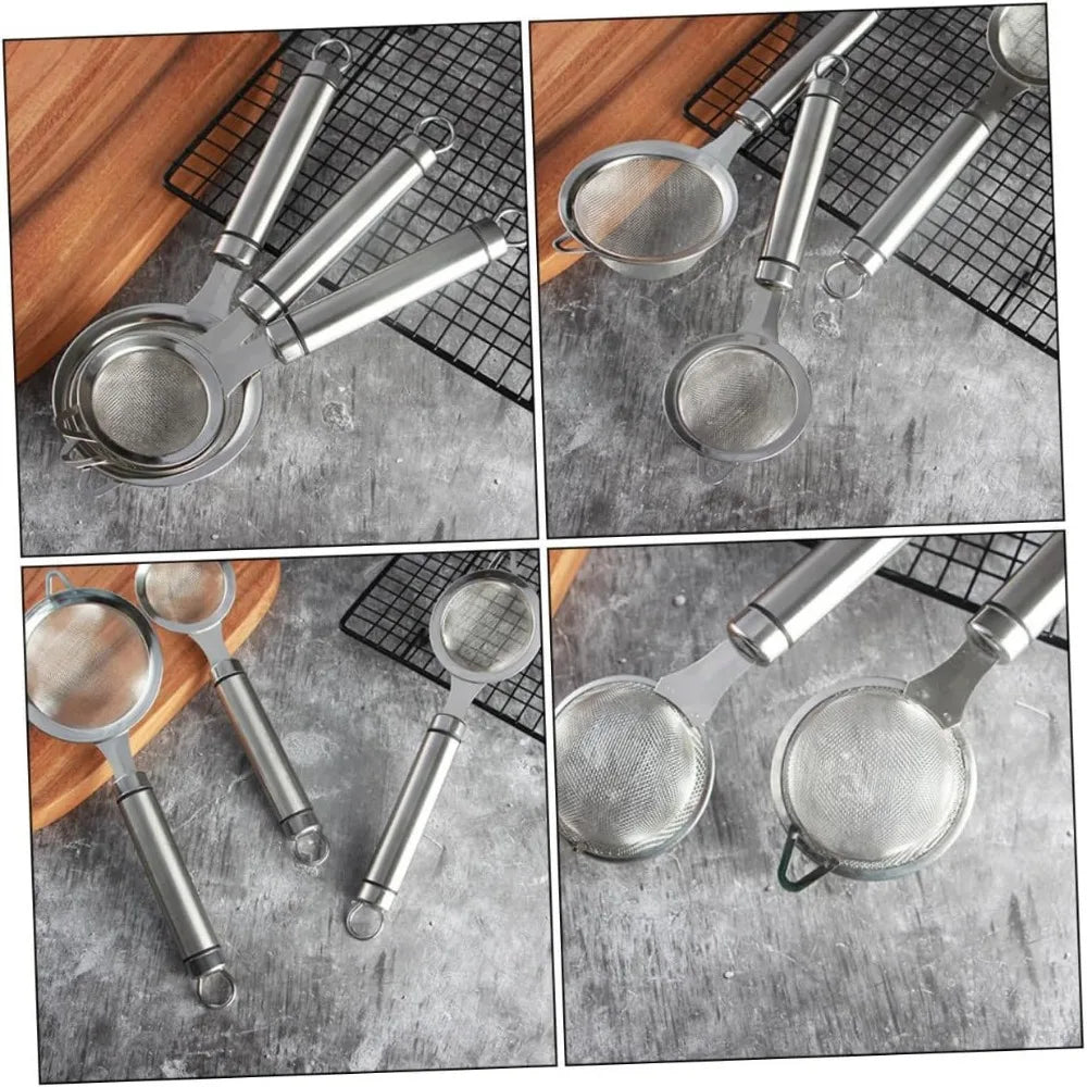Stainless Steel Mesh Colander Strainer for Cooking Liquid Separation Dishwasher Kitchen Tool for Soy Milk Food Straining