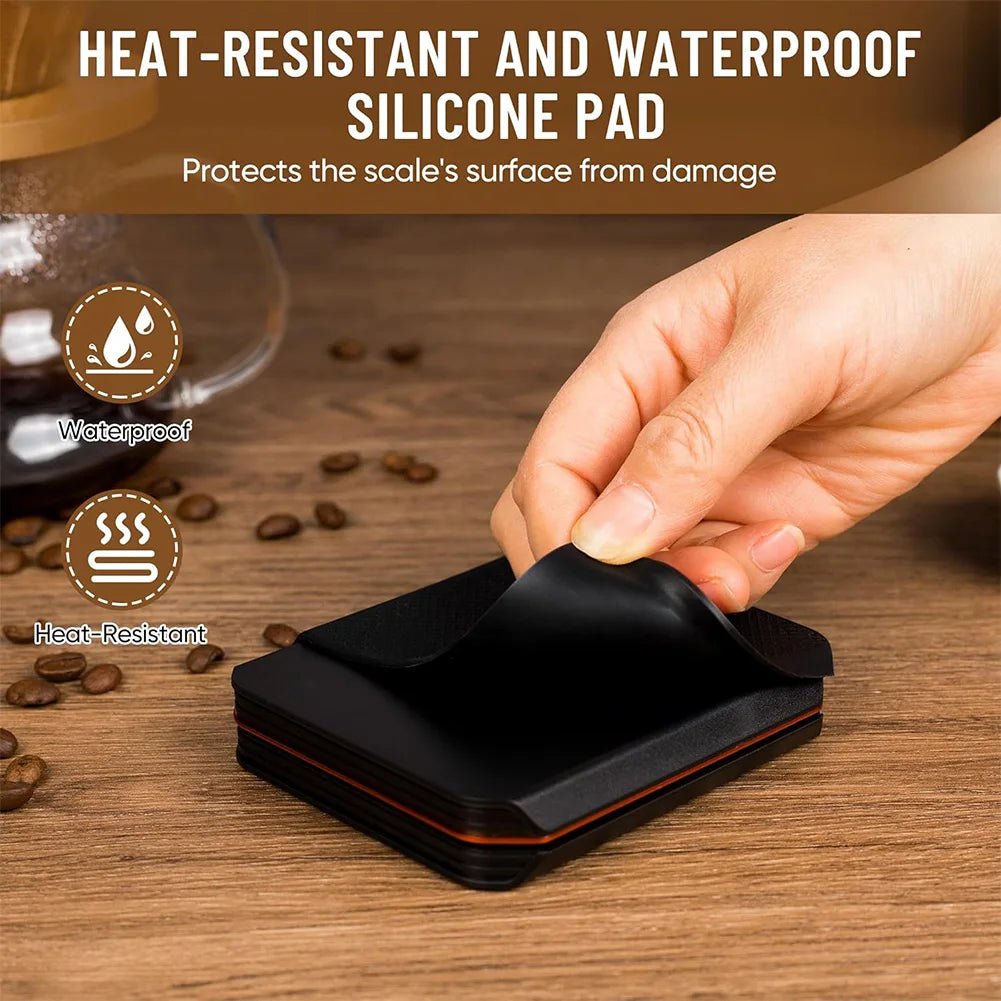 Electronic Coffee Scale with Timer LED Display Mini Coffee Scale High Precision Kitchen Scale for Espresso and Pour Over Coffee