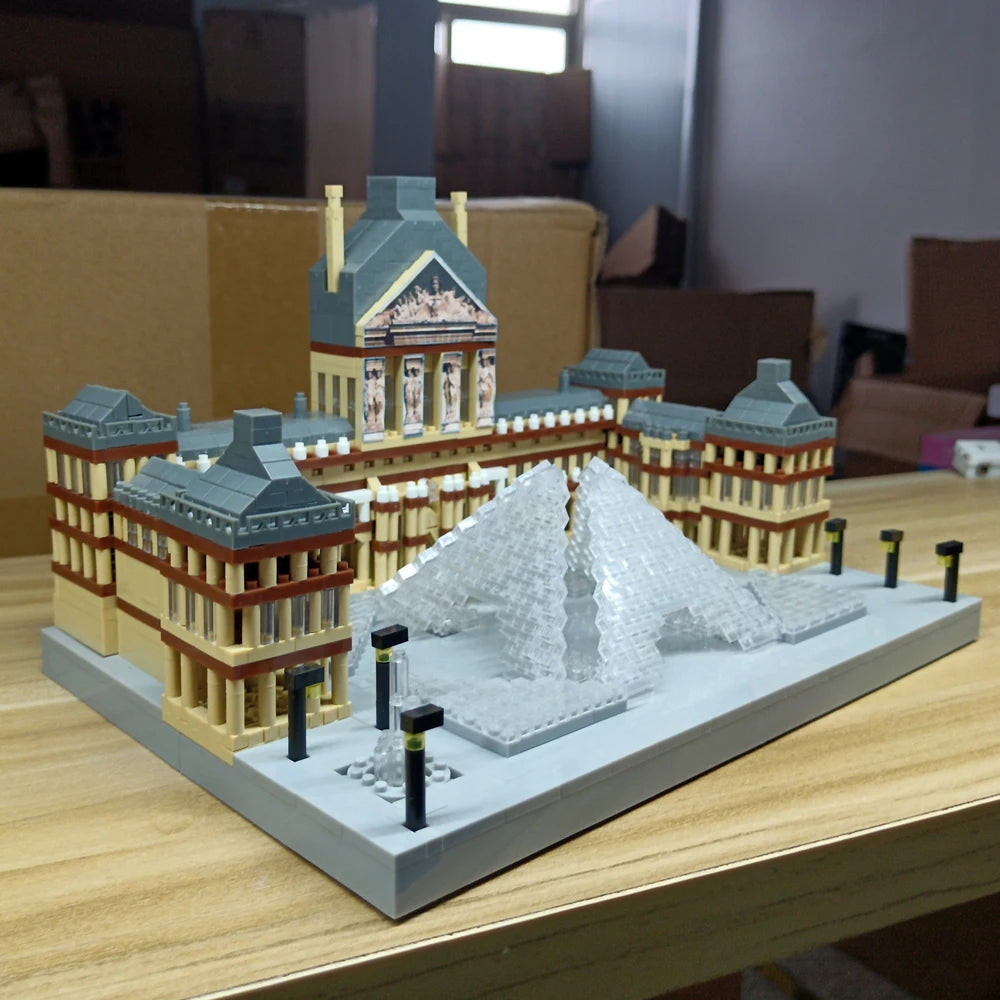 Eiffel Tower Paris Architectural Micro Mini Model Building Blocks Toy : Enhance Your Office Decor, Boost Hand Skills Gift
