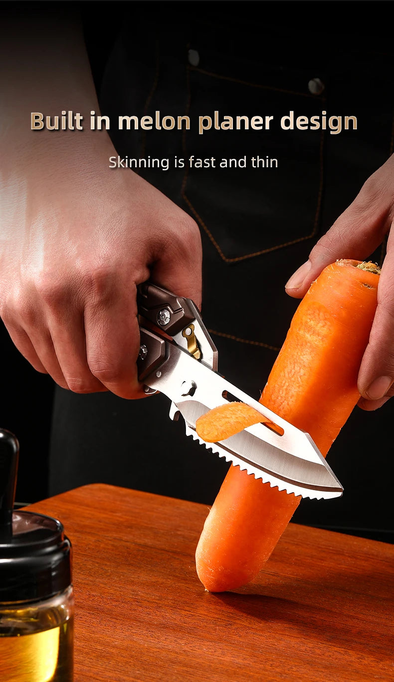 Heavy Duty Poultry Shears - A Must Have Kitchen Shears for Chicken and Meat Cutting - Stainless Food Kitchen Scissors