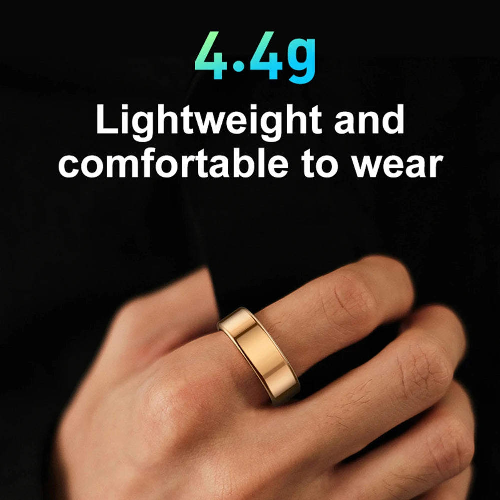 R02 Smart Ring Health Tracker 5.0 Bluetooth-Compatible Heart Rate Tracker IP68 & 5ATM Waterproof Wearable for Android for IOS