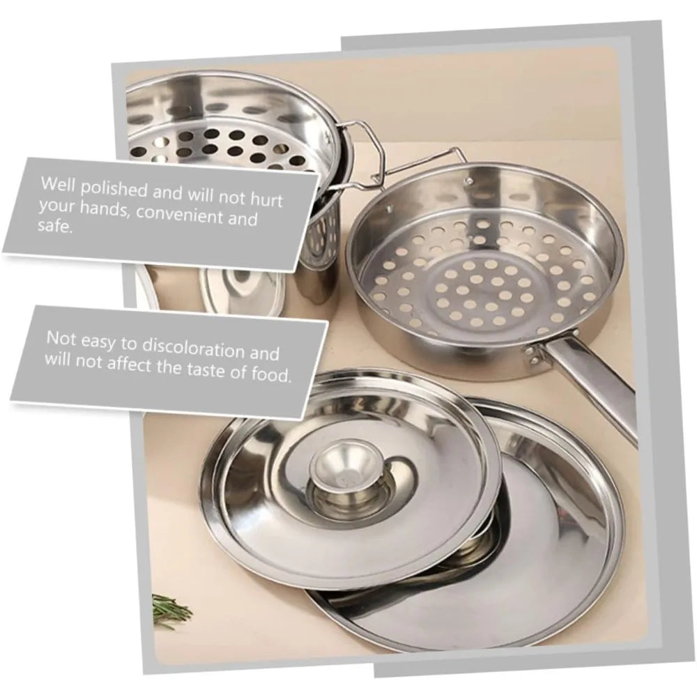 1set Stainless Steel Ladle Strainer Multi-function Kitchen Mesh Colander for Hot Pot Shrimp and Food Serving and Cooking Scoop f