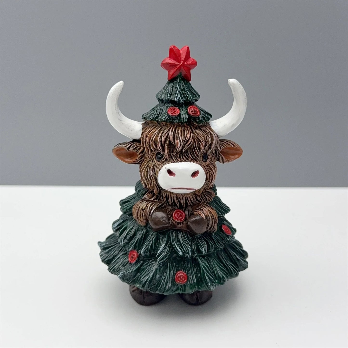 Christmas Reindeer Figurine Holiday Decor Elk Statue Ornament for Home Office Tabletop Decoration Gift 2021