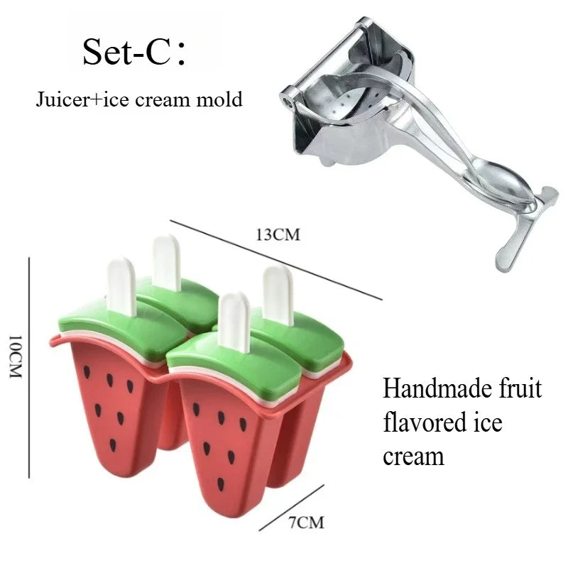Stainless Steel Lemon Squeezer - Hand Press Juicer for Orange Pomegranate Lime | Manual Citrus Fruit Juice Maker Tool