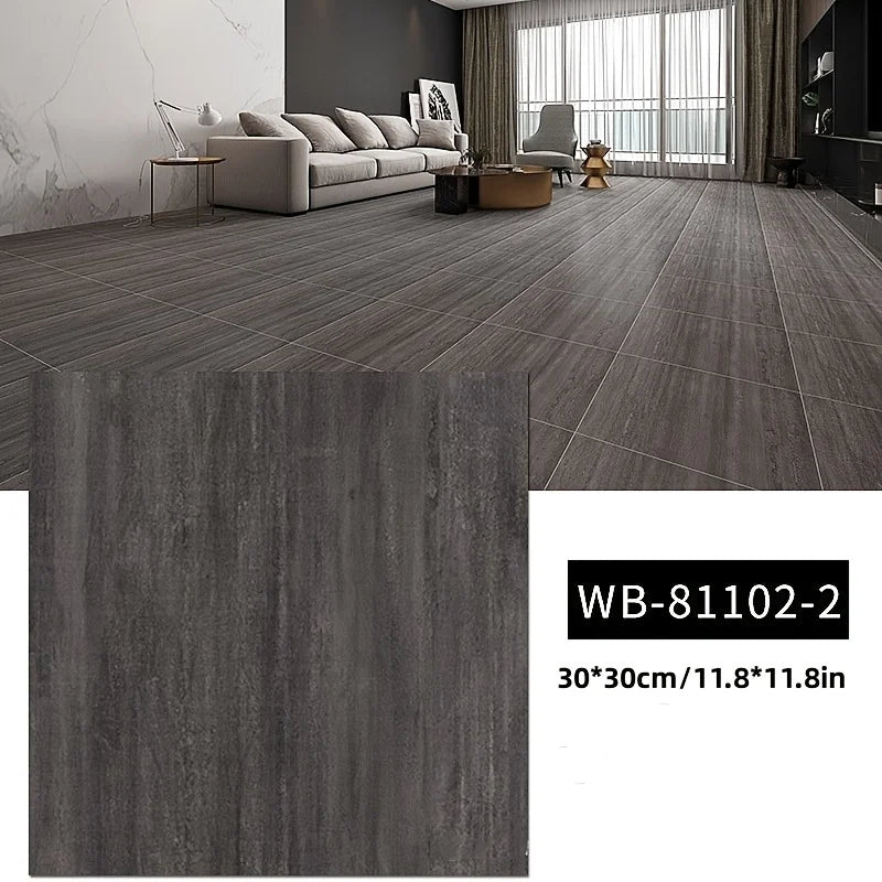 30PCS Peel - off Thickened Floor Stickers: Imitation Marble for Furniture Decoration