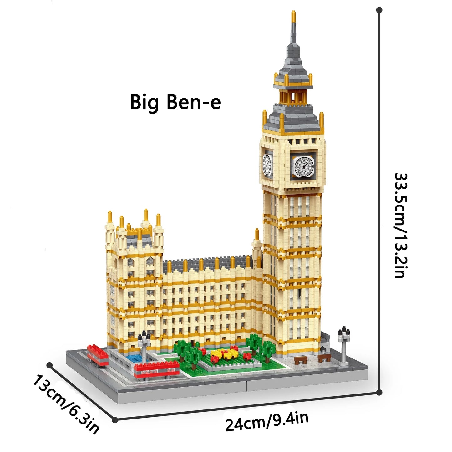 Eiffel Tower Paris Architectural Micro Mini Model Building Blocks Toy : Enhance Your Office Decor, Boost Hand Skills Gift