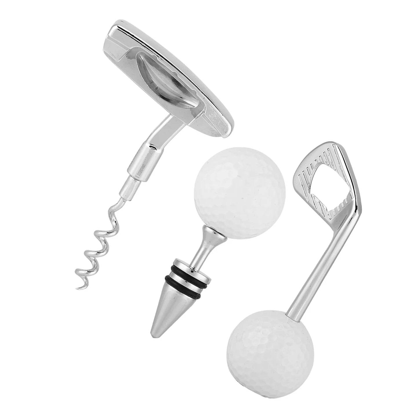 Golf Shaped Corkscrew Red Wine Beer Bottle Opener Cork Opener Club Bar Kitchen Tool Set