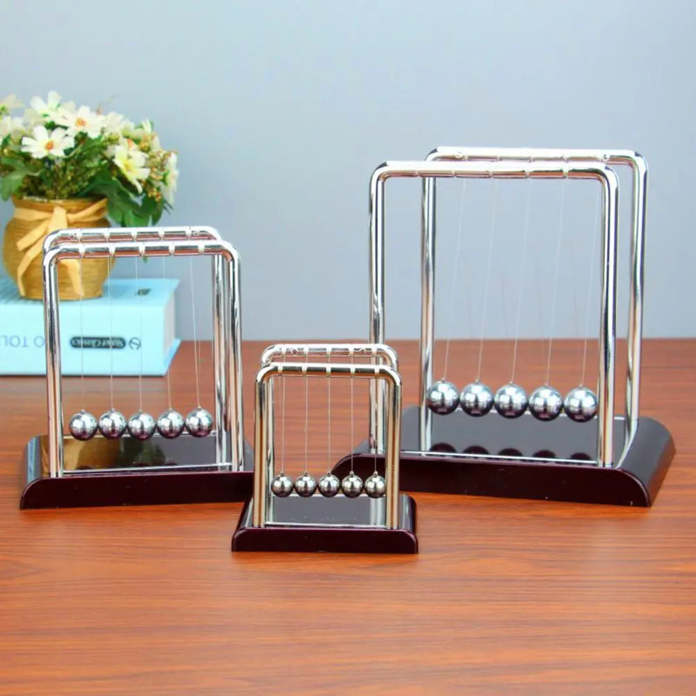 Newtons Cradle Balance Balls Teaching Supplies Physics Science Pendulum Desk Toy Science Physics Gadget for Home and Office