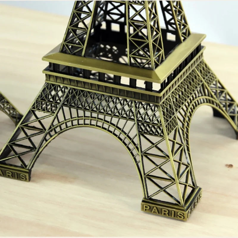 10/15/18/25cm Paris Eiffel Tower Statue European Crafts Retro Model Office Decoration Miniature Building Small Retro Decoration
