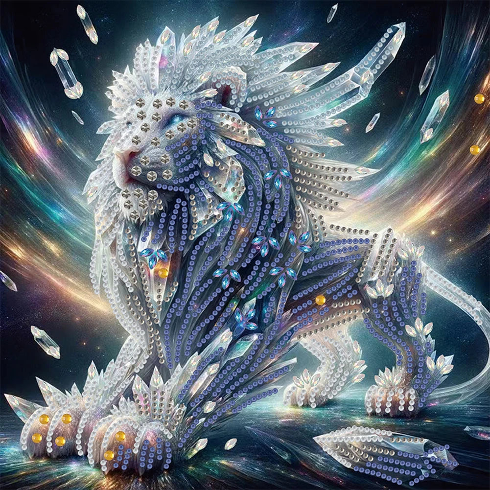 5D DIY Partial Special Shaped Drill Diamond Painting Kit Animal Decoration
