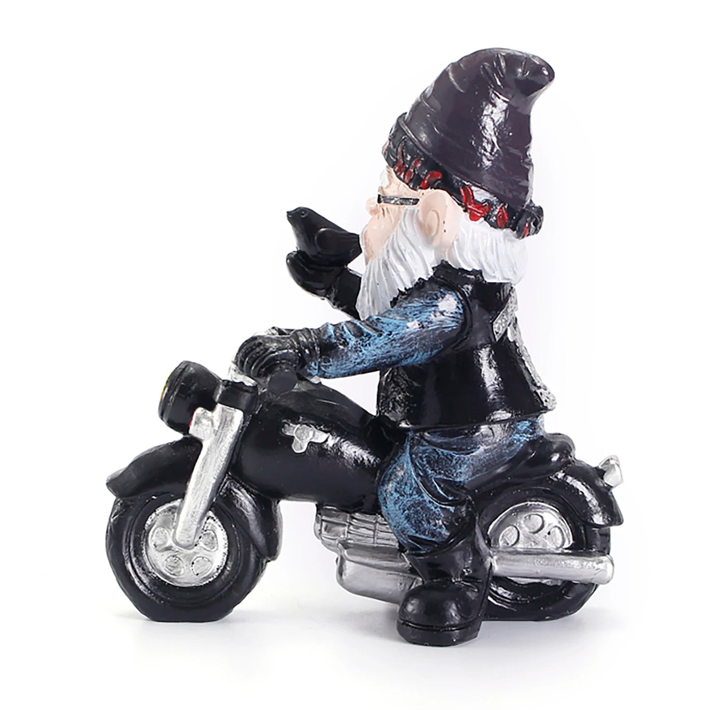 Resin Gnome Statue Waterproof Mini Decor Statue Pastoral Landscape Ornaments Suitable for Outdoor Yard Patio Decoration