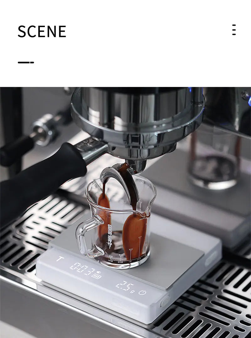 MHW-3BOMBER Digital Kitchen Coffee Scale High Precision Cyclic Rechargeable Espresso Electronic Scale Home Barista Accessories