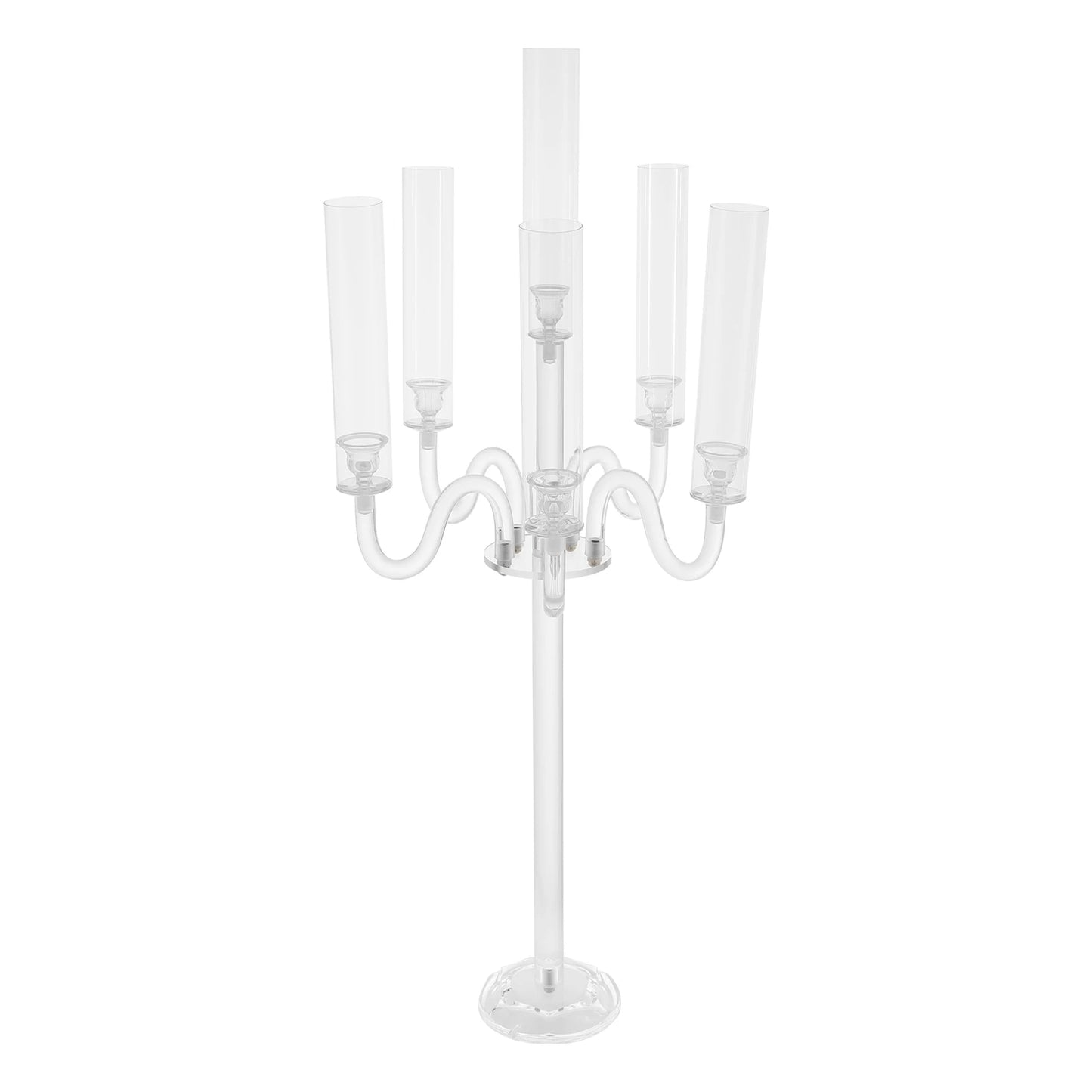 6 Arm Acrylic Candle Holder,Diameter of 0.87in Candle Holder for Wedding Party,Electronic Candle Holder,For Anniversaries