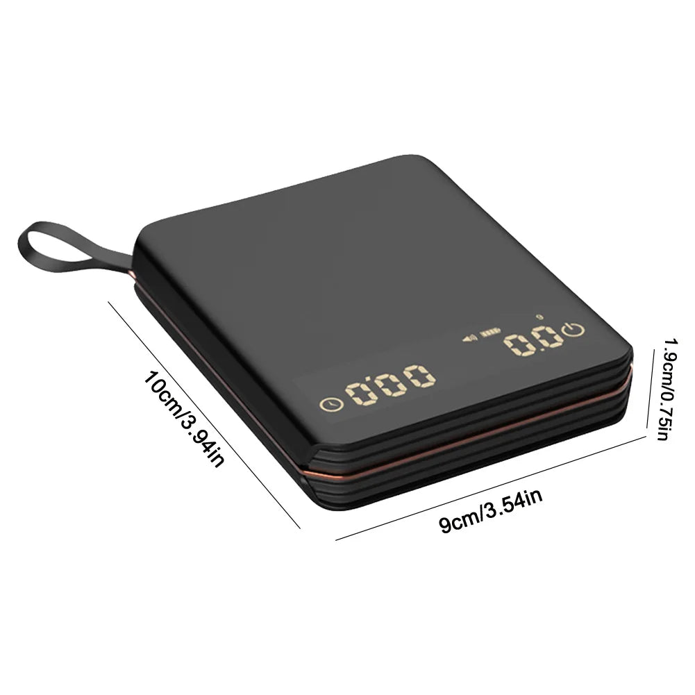Electronic Coffee Scale with Timer LED Display Mini Coffee Scale High Precision Kitchen Scale for Espresso and Pour Over Coffee