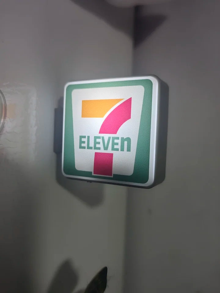 New Home Accessories Japan 711 Family Lawson Light Sign Fridge Magnets Creative Miniature DIY Magnetic Decorations