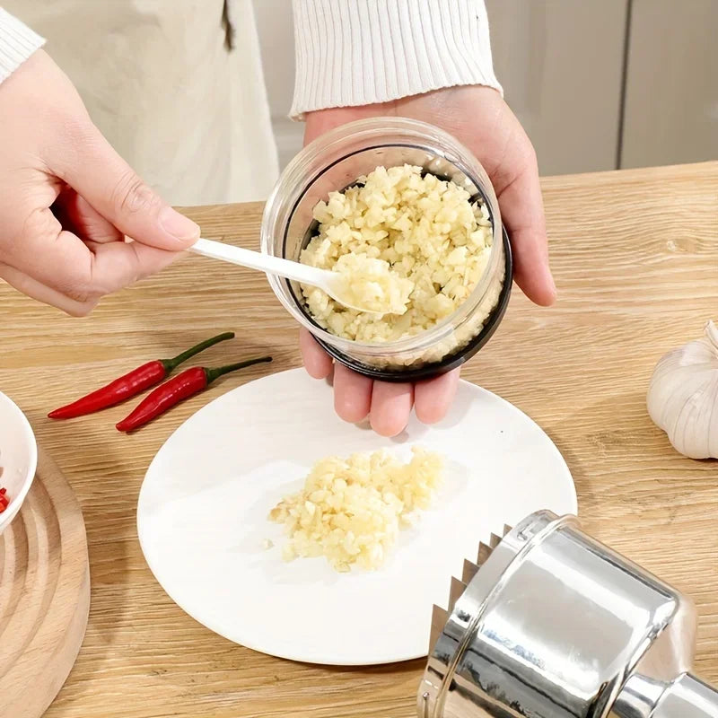 Stainless Steel Garlic Press Crusher Manual Garlic Mincer Chopping Garlic Tools Fruit Vegetable Slicer Tools Kitchen Accessories