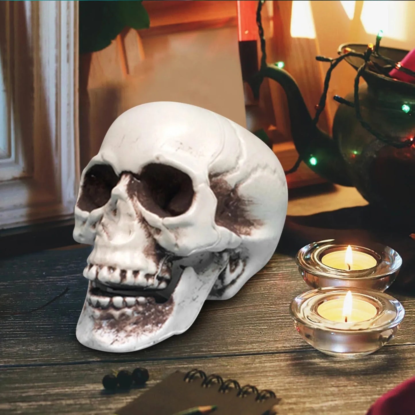 Halloween Large Medium And Small-Sizedskull Props Escape Room Haunted House Decoration Items And Props Decorative Party Supplies