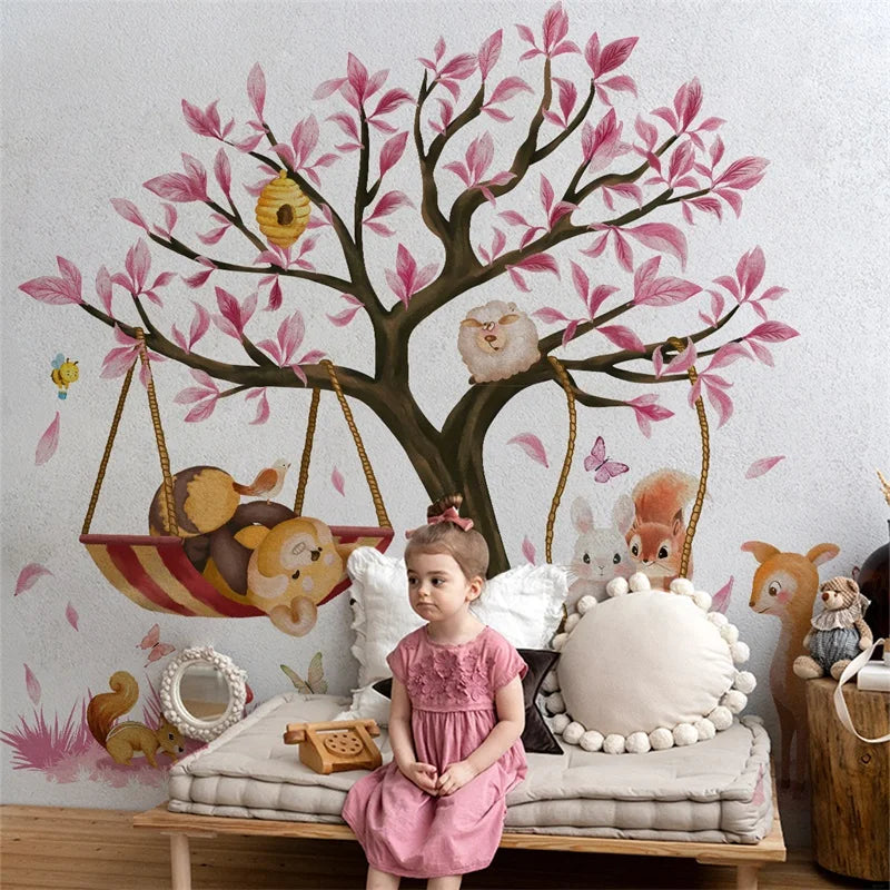Children s Room Decor Adorable Animal Forest Wall Decals Easy to Apply and Remove Nursery Wall Art for Kids