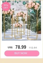 Gold Wedding Decoration Arch Door Square Metal Flower Rack with Bases Background Decorative Frame Party Wedding Supplies