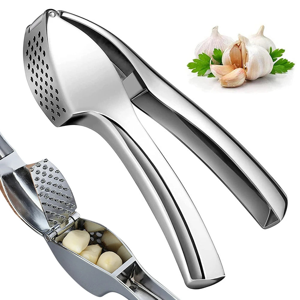 Garlic Mincer Tool Garlic Press Detachable for Easy Cleaning Super Easy To Use Garlic Presser with Easy-Squeeze Ergonomic Handle