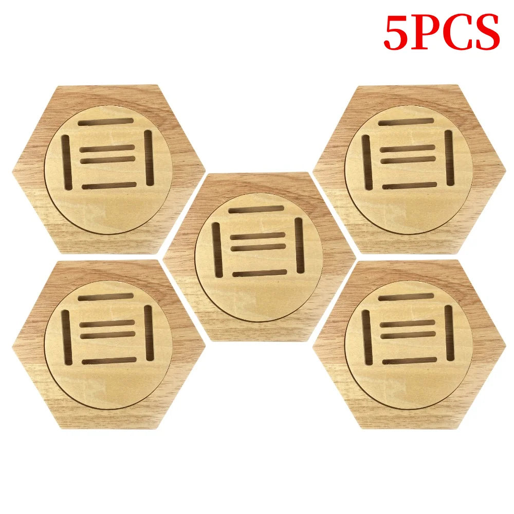 1-10PCS Honeycomb Combination Medal Display Stand Building Block Toys Hexagonal Wood Medal Rack Creative Splicing Wall Decor