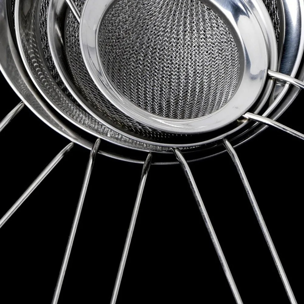 201Stainless Steel Flour Strainer Meshs Colander Kitchen Colander Sieves Cooking Tool For Kitchen Sifting And Filtering