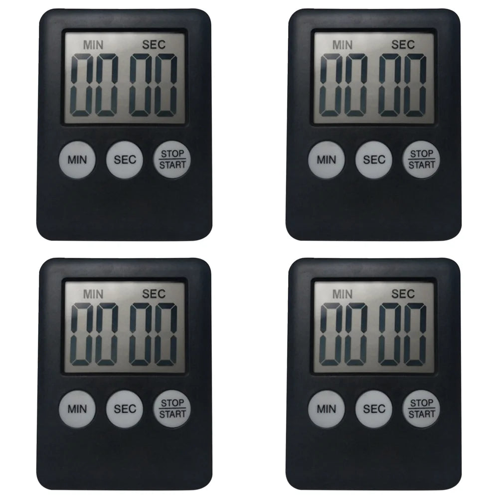 10-1PC Mini Electronic Timer Stopwatch LCD Display for Sports Exercise Baking Cooking Digital Timer Multi-Function Kitchen Timer