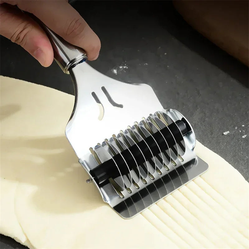 Stainless Steel Manual Noodle Cutter Rolling Spaghetti Maker Pressing Pasta Machine Kitchen Shallot Knife Cooking Accessories