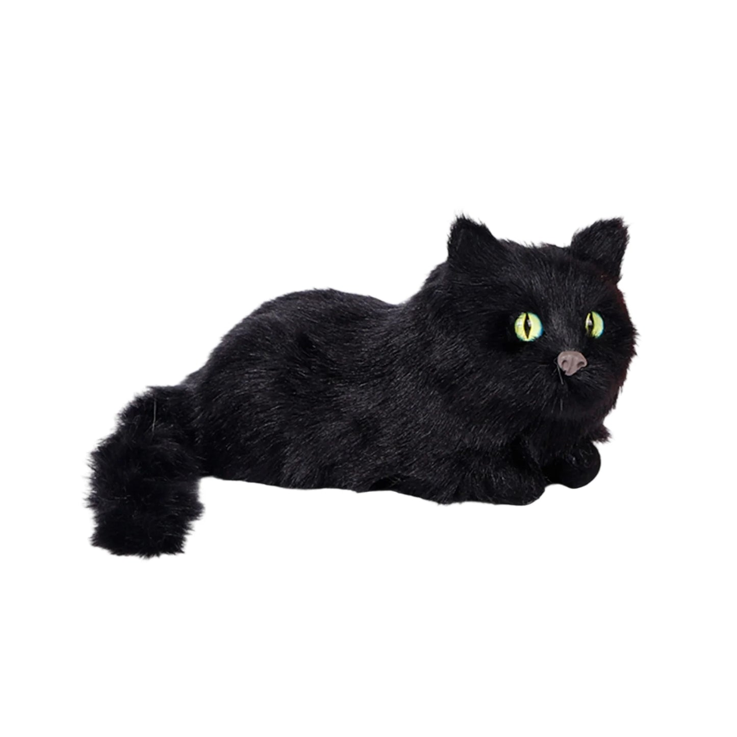 Halloween Black Cat Figurines Set of 3 Spooky Decorations for Home Office Party Miniature Cat Ornaments for Table Display