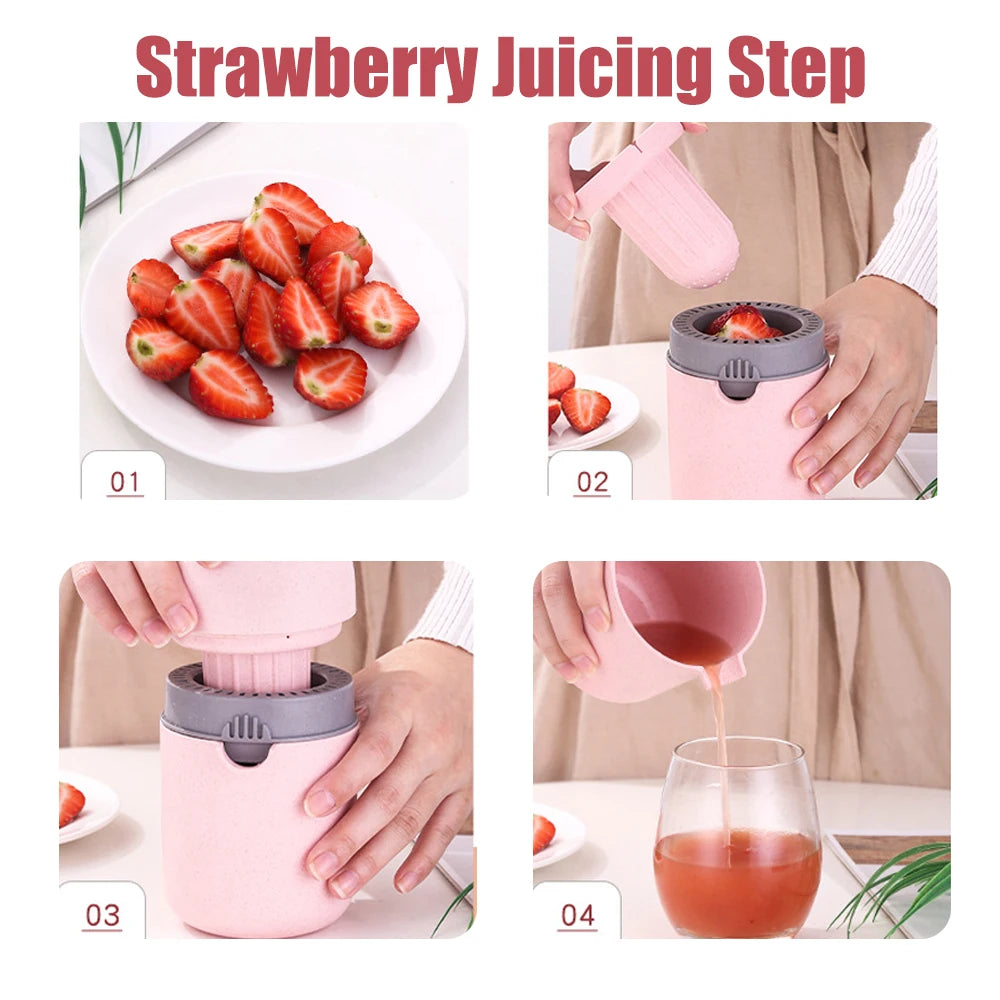 Mini Fruit Juicer Orange Citrus Manual Fruit Squeezer Machine Tool Portable Lemon Juicer Hand Rotation Press Juicer