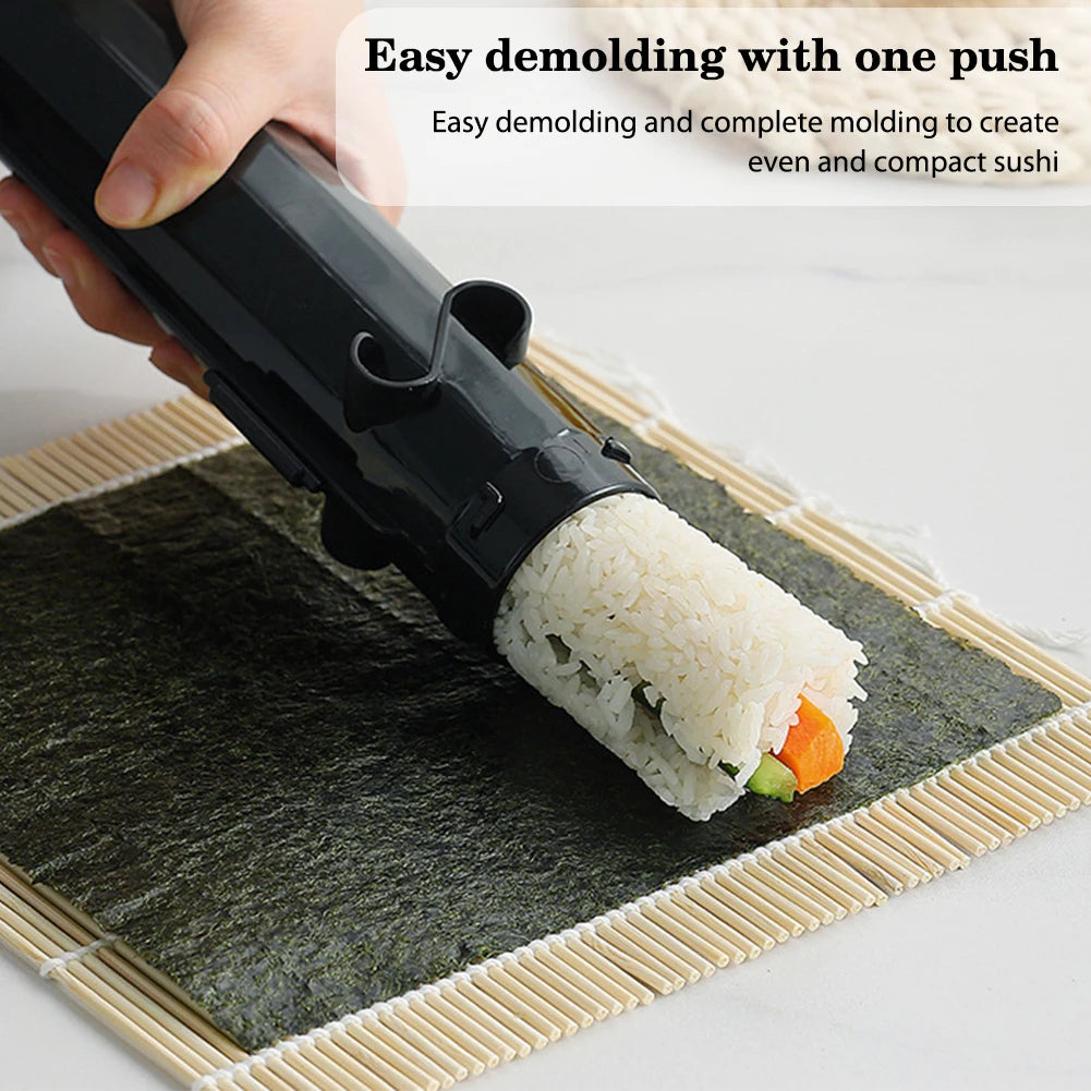 DIY Sushi Making Mold Food Grade Plastic Sushi Roller Mold Maker for Kitchen Easy Sushi Cooking Rolls Beginner Sushi Kit Tools