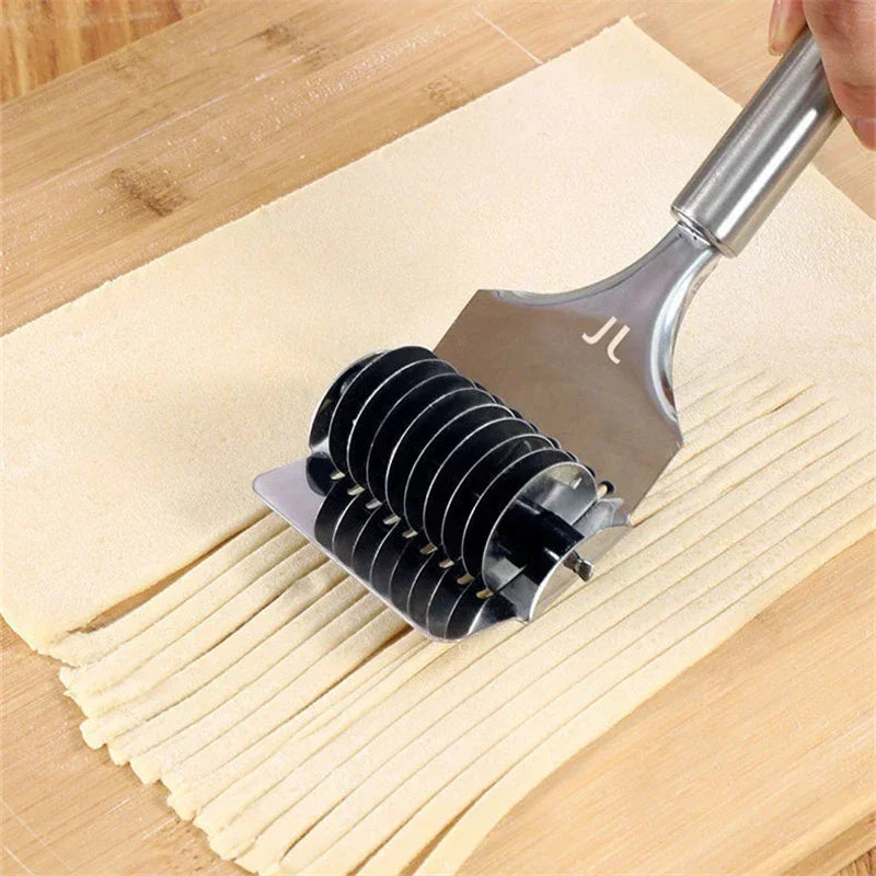 Stainless Steel Manual Noodle Cutter Rolling Spaghetti Maker Pressing Pasta Machine Kitchen Shallot Knife Cooking Accessories