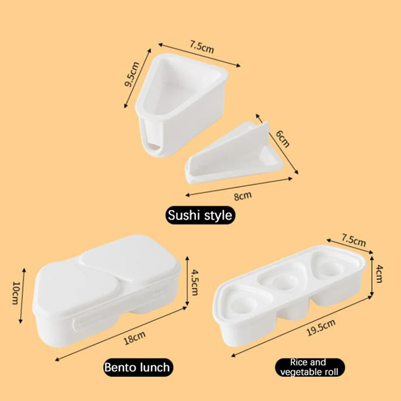 Kitchen Accessories Sushi Mold Triangle Mold Sushi Machine Mould Sushi Tool Onigiri Rice Ball Bento Machine