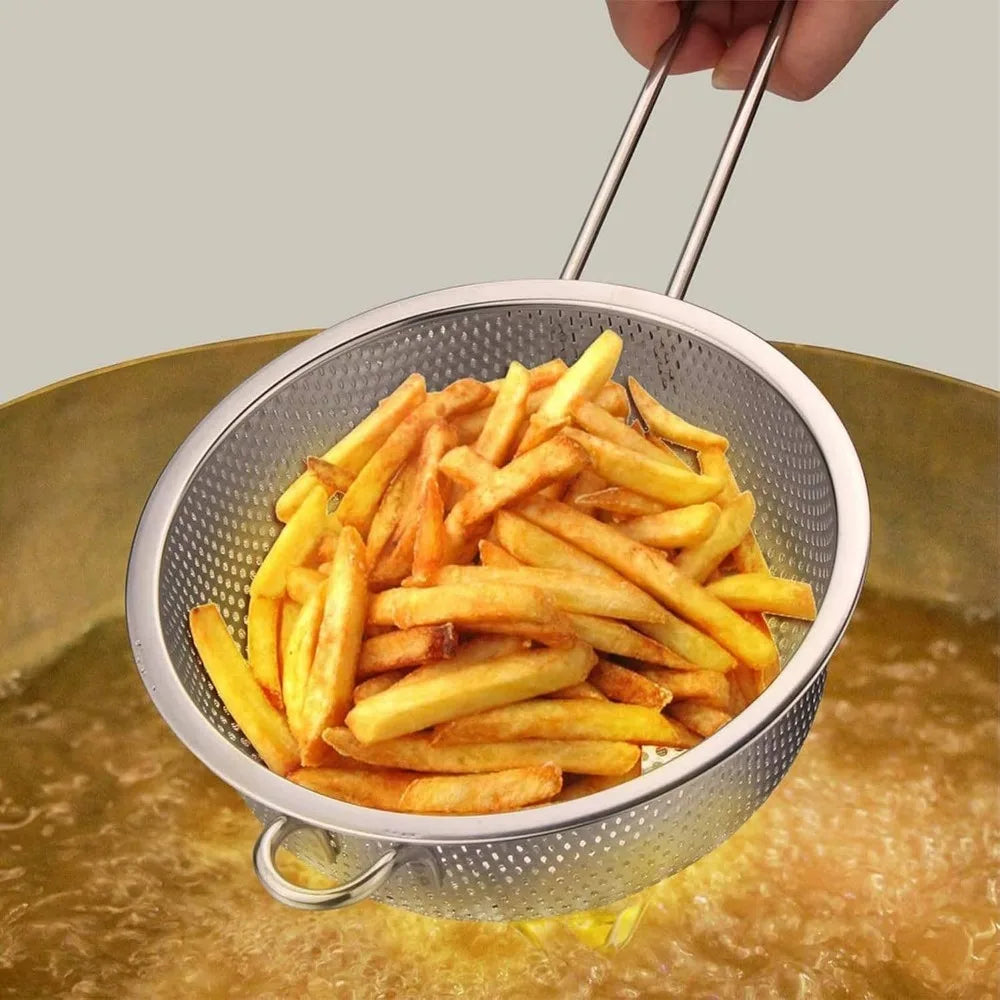 Multifuntional Stainless Steel Colander Ease Of Use And Efficiency For Efficient Straining And Draining In Kitchen