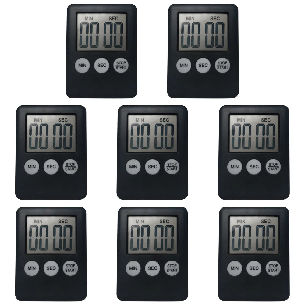 10-1PC Mini Electronic Timer Stopwatch LCD Display for Sports Exercise Baking Cooking Digital Timer Multi-Function Kitchen Timer