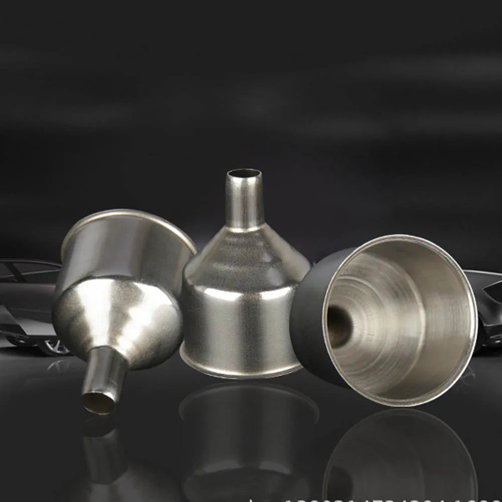 Stainless Steel Funnel Non-toxic Oil Liquid Funnel Multi-function Handhold Portable Security Food Grade Kitchen Supplies