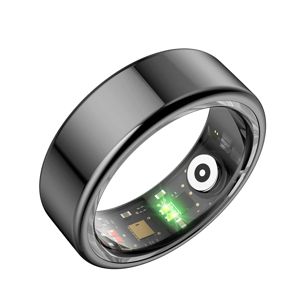 R02 Smart Ring Sleep Monitor 5.0 Bluetooth-Compatible Blood Oxygen Tracker IP68 & 5ATM Waterproof Wearable for Android for IOS