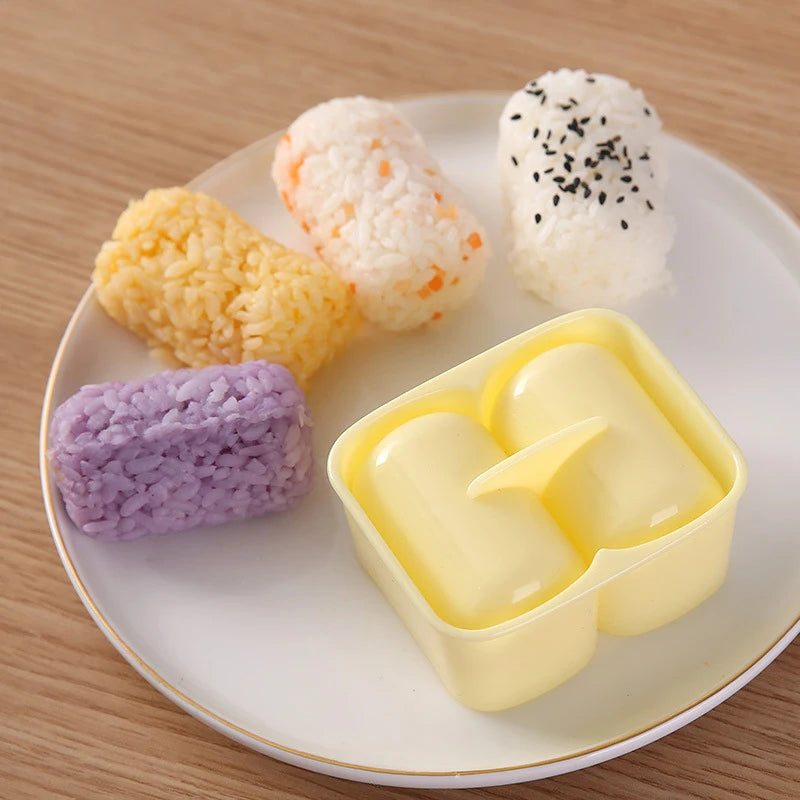 1 Set Kitchen Bento Onigiri Rice Ball Kits DIY Sushi Mold Maker New Food Press Non Stick Cylindrical Sushi Kit Tools