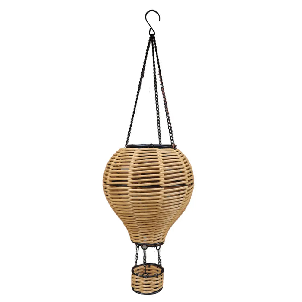 Solar Hot Air Balloon Lantern Hanging Solar Lantern Outdoor Lights Waterproof Lanterns Garden Patio Yard Party Decor