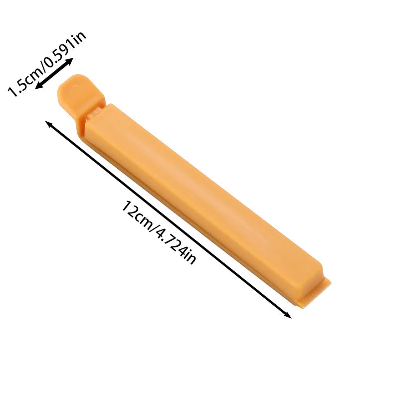 Food Bag Clips - Airtight Sealing Clamps for Snacks, Chips, Tea Bags, Kitchen Organization, Plastic Food-Safe Bag Sealer