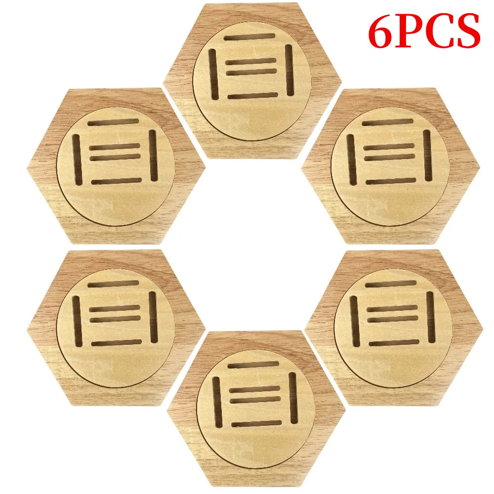 1-10PCS Honeycomb Combination Medal Display Stand Building Block Toys Hexagonal Wood Medal Rack Creative Splicing Wall Decor