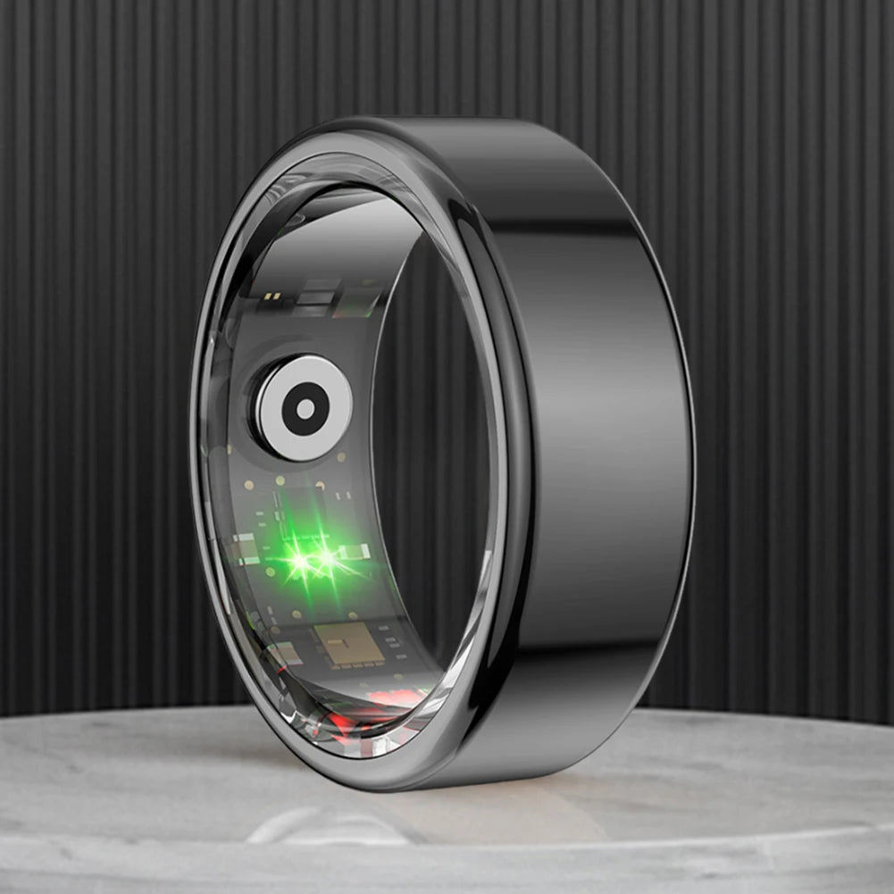 R02 Smart Ring Sleep Monitor 5.0 Bluetooth-Compatible Blood Oxygen Tracker IP68 & 5ATM Waterproof Wearable for Android for IOS