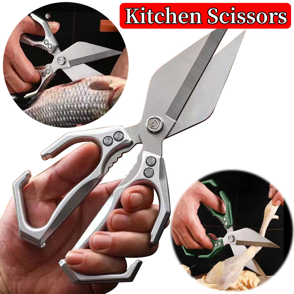 Kitchen Shears Stainless Steel Kitchen Scissors Poultry Scissors for Chicken/Poultry/Fish/Meat/Vegetables/Herbs/BBQ