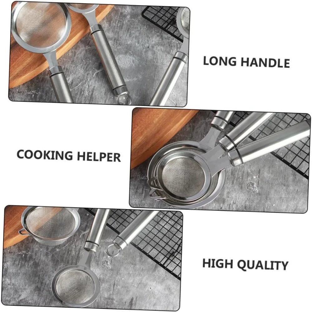 Stainless Steel Mesh Colander Strainer for Cooking Liquid Separation Dishwasher Kitchen Tool for Soy Milk Food Straining