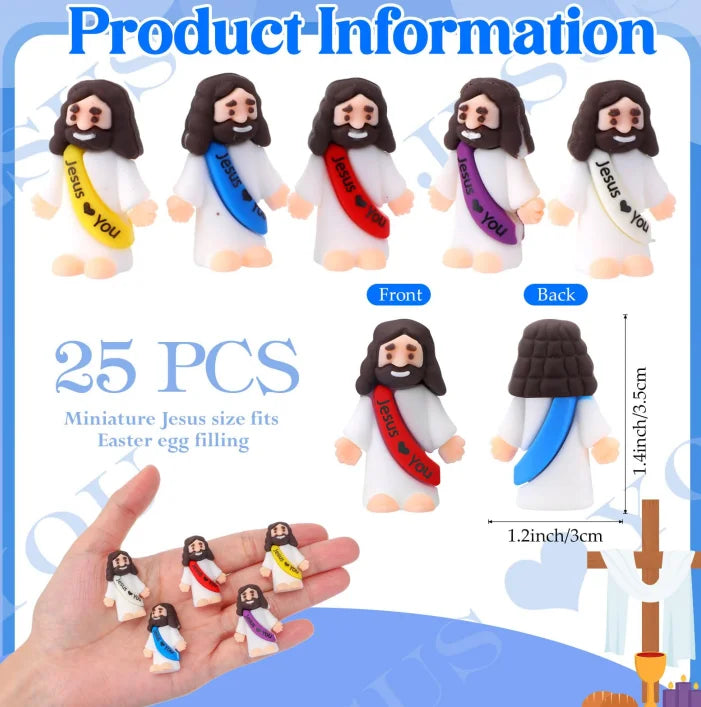 25 Pcs With Letters Christmas Jesus Ornaments Jesus Decoration Christmas Ornaments Jesus Loves You Toys Jesus Stuffers