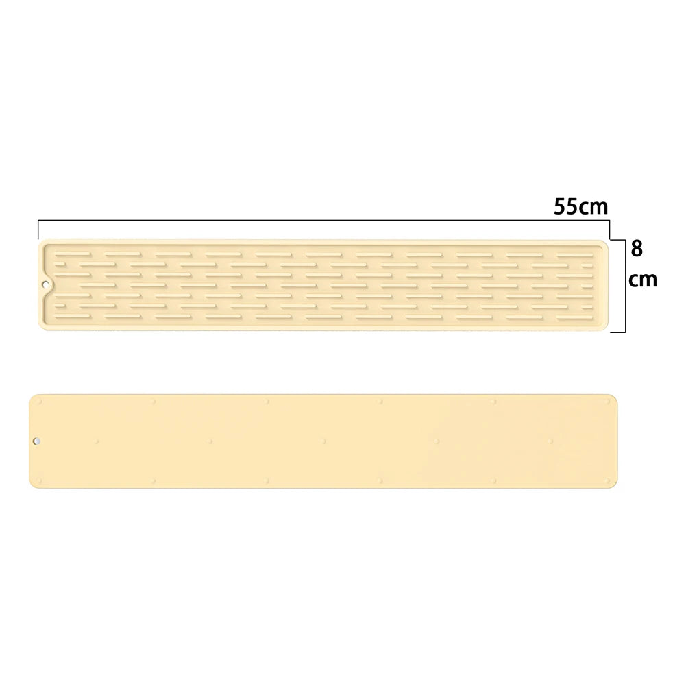 1pcHome Gadgets Silicone Faucet Mat Waterproof Cleaning Faucet Splash Catcher Mats Heat-insulation for Home Bathroon Accessories
