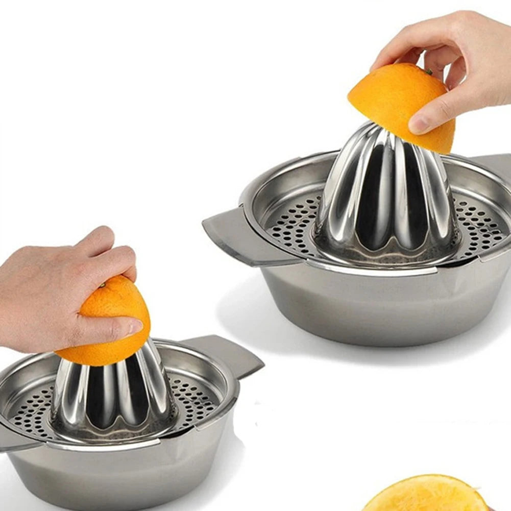 Manual Juicer Manual Orange Juicer Stainless Steel Citrus Lime Lemon Squeezer Detachable with Strainer Handle Kitchen Gadgets